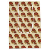 Chicago Illinois Deep Dish Pepperoni Pizza Pie Medium Cadeauzakje (Achterkant)