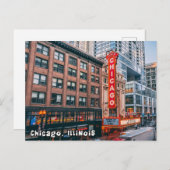 Chicago Illinois Downtown Briefkaart (Voorkant / Achterkant)