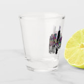 Chicago Illinois in graffiti Shot Glass Glas (Links)