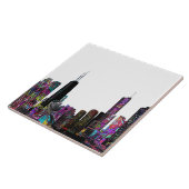 Chicago, Illinois in graffiti Tegeltje (Zijkant)