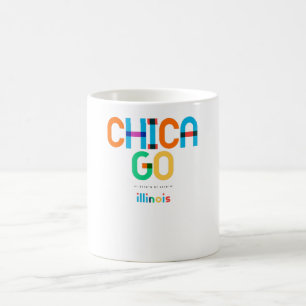 Chicago Illinois Mid Century, Pop Art, Koffiemok
