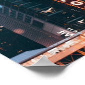 Chicago Illinois Neon Sign 's nachts Poster (Hoek)