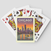  Chicago Illinois Pokerkaarten (Achterkant)
