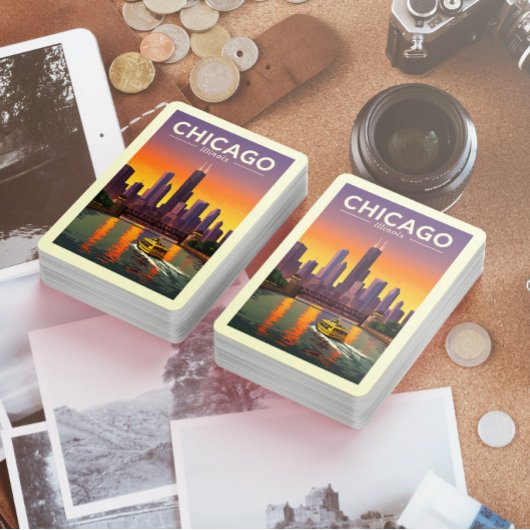  Chicago Illinois Pokerkaarten