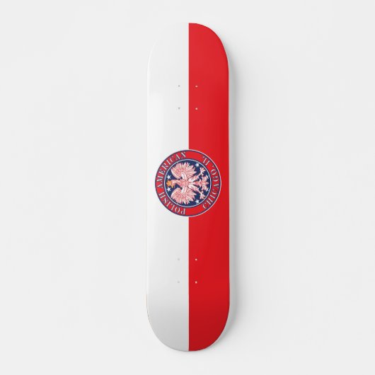 Chicago Illinois Polish Skateboard (Voorkant)