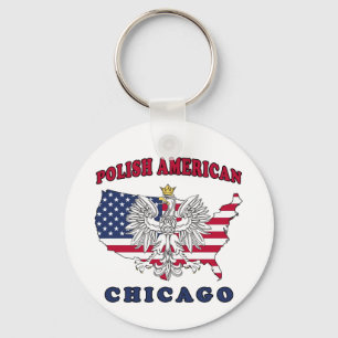 Chicago Illinois Polish Sleutelhanger
