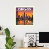 Chicago Illinois Poster (Thuiskantoor)