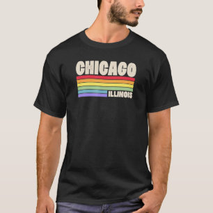 Chicago Illinois Pride Regenboogvlag Gay Pride Mer T-shirt