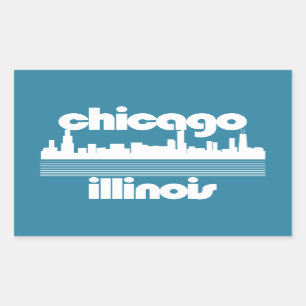 Chicago, Illinois Rechthoekige Sticker