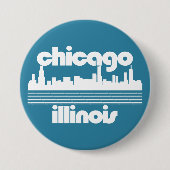 Chicago, Illinois Ronde Button 7,6 Cm (Voorkant)