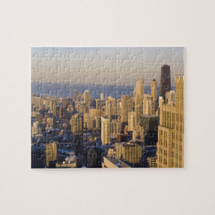 Chicago, Illinois, Silhouet vanaf de Sears Tower Legpuzzel
