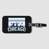 Chicago Illinois Skyline 4 Sterren  Bagagelabel (Voorkant (horizontaal))