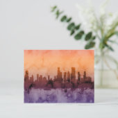 Chicago Illinois Skyline Briefkaart (Staand voorkant)