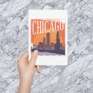 Chicago Illinois Skyline Briefkaart