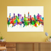 Chicago Illinois Skyline Canvas Afdruk (Insitu (Woonkamer))
