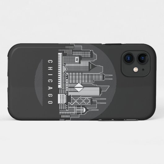 Chicago Illinois Skyline Case-Mate iPhone Case (Achterkant (horizontaal))