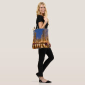 Chicago, Illinois, Skyline en Chicago River Tote Bag (Op model)