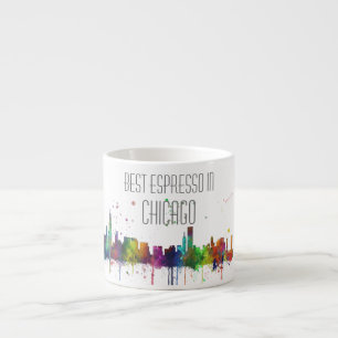 CHICAGO, ILLINOIS SKYLINE ESPRESSO KOP