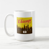 Chicago Illinois Skyline Koffiemok (Links)