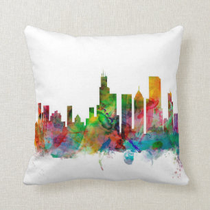 Chicago Illinois Skyline Kussen