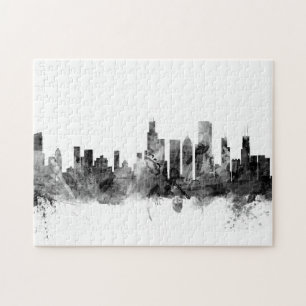 Chicago Illinois Skyline Legpuzzel