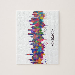 Chicago Illinois Skyline Legpuzzel