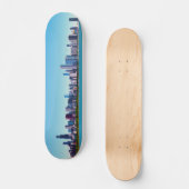 Chicago, Illinois Skyline Panorama Skateboard (Voorkant)