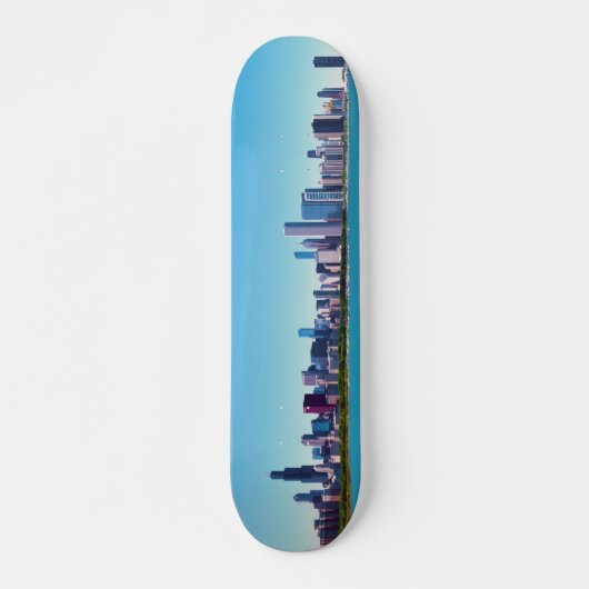 Chicago, Illinois Skyline Panorama Skateboard (Voorkant)