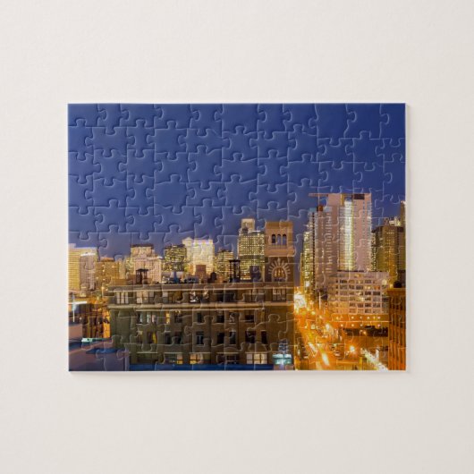 Chicago, Illinois, skyline shot van West Loop Legpuzzel (Horizontaal)