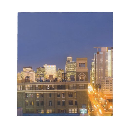 Chicago, Illinois, skyline shot van West Loop Notitieblok (Voorkant)