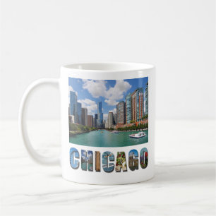 Chicago Illinois Skyline Travel Photo Koffiemok