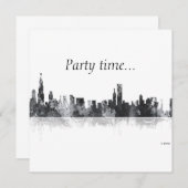CHICAGO ILLINOIS SKYLINE - Uitnodiging (Voorkant / Achterkant)