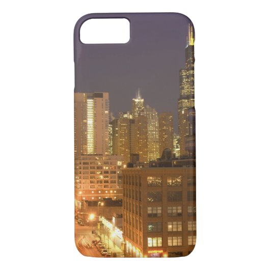 Chicago, Illinois, Skyline van West Loop bij Case-Mate iPhone Case (Achterkant)