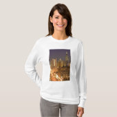 Chicago, Illinois, Skyline van West Loop bij T-shirt (Voorkant volledig)