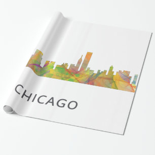 CHICAGO, ILLINOIS SKYLINE WB1 - CADEAUPAPIER