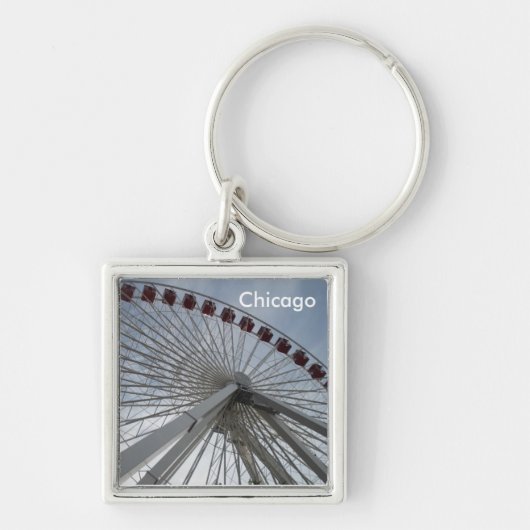 Chicago Illinois Sleutelhanger (Voorkant)