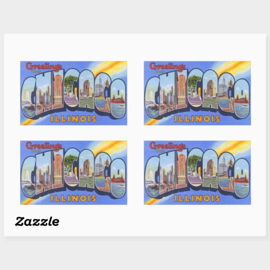  Chicago Illinois Stickers (Vel)