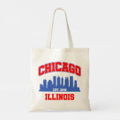 Chicago, Illinois Tote Bag (Achterkant)
