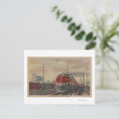 Chicago, Illinois/Train Briefkaart (Staand voorkant)