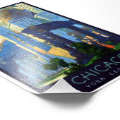  Chicago Illinois Train Poster (Hoek)