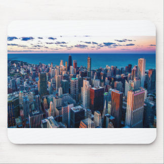 Chicago Illinois USA - Chicago Skyline at Sunset Muismat