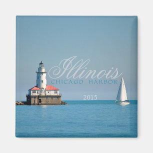 Chicago Illinois USA Travel Souvenir Fridge Magnet Magneet