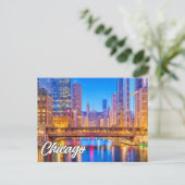 Chicago, Illinois, Verenigde Staten Briefkaart (Staand voorkant)