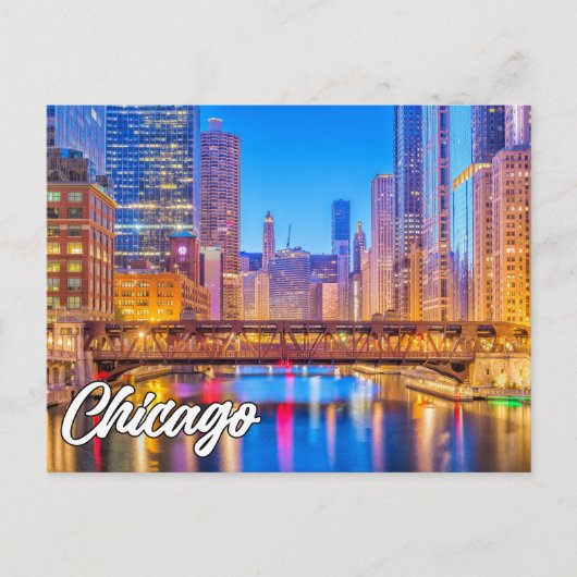 Chicago, Illinois, Verenigde Staten Briefkaart (Voorkant)