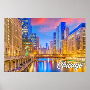 Chicago, Illinois, Verenigde Staten Poster