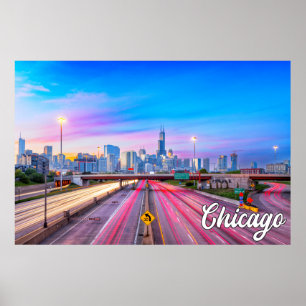 Chicago, Illinois, Verenigde Staten Poster