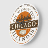 Chicago Illinois Wall Clock Grote Klok (Hoek)