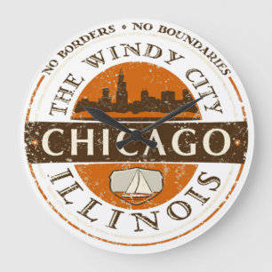 Chicago Illinois Wall Clock Grote Klok