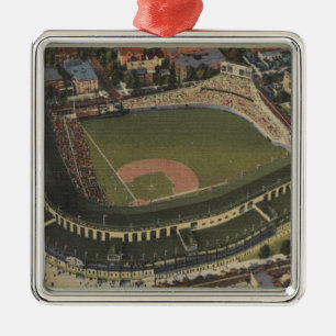 Chicago, Illinois - Wrigley Field Cubs Metalen Ornament