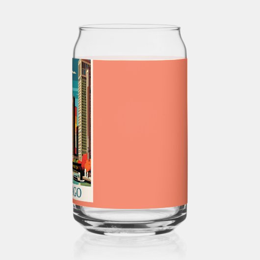 Chicago  Illustratie Blikvorm Glas (Links)